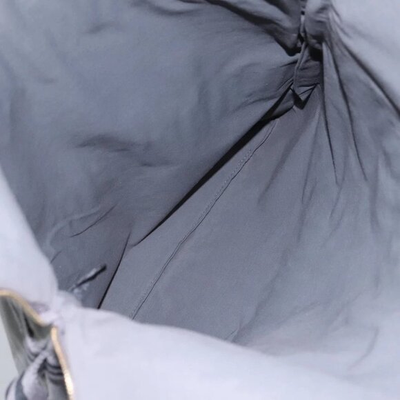 HERMES Fourre Tout Porte Documents Business Bag Canvas Gray Silver Auth 124325 - Picture 12 of 16